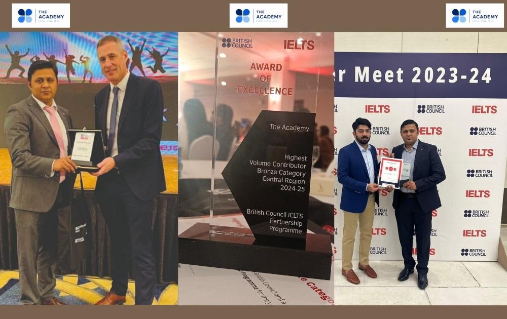 British Council Awards for 2023-2024 received by The Academy of IELTS